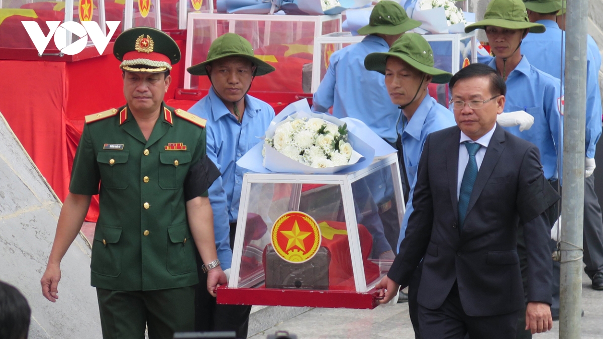 Remains of Vietnamese soldiers in Laos and Cambodia reburied